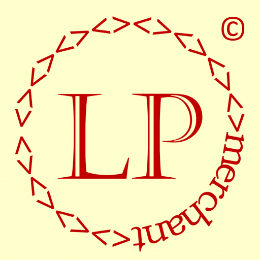 Lettered Provision Merchant Logo with red wreath and copyright symbol