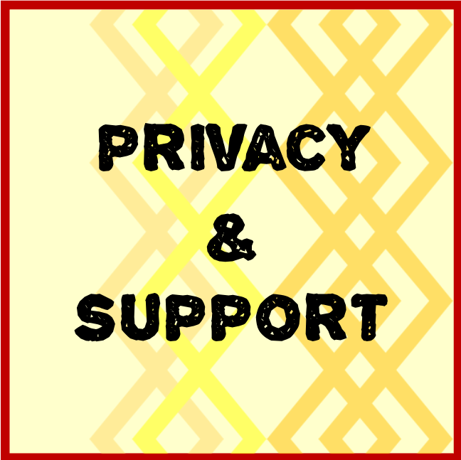privacy and support